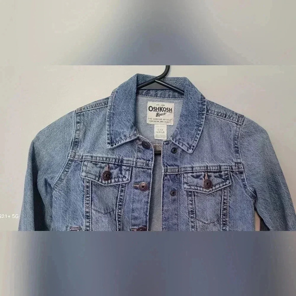 OshKosh B'gosh Kids Classic 100% Cotton Trucker Denim jean Jacket - Picture 2 of 9